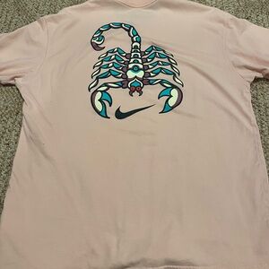 Nike Light Pink Tee with Scorpion Design
